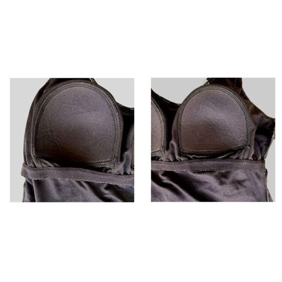 Hurley Swimsuit Small Petite SP Black White One Piece Floral Floral Beach Cruise - Picture 9 of 12